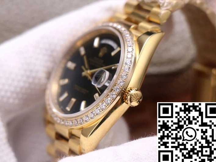 969 Factory Dial Rolex Yellow Gold Black M228348RBR-0001 Day-Date EW Supportive 0811